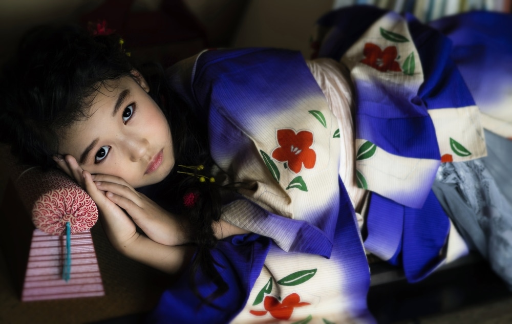 japanese girl in traditional clothes